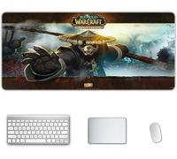 World of Warcraft XXL Anime Alfombrilla para ratón 900 x 400 mm - Speed Gaming Mousepad - Mouse Pad para Ordenador - 3mm Goma Antideslizante, para Gamers Ordenador, PC y Laptop, J