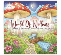World of Wellness | An Antistress & Relaxing Coloring Book for Adults: 51 Whimsical Scenes of Cozy Interiors, Nature, and Fantasy for Mindfulness and Stress Relief