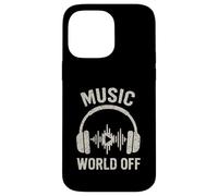 World Off Funny Music Lover Beat Makers Productor Musical Hombres Carcasa para iPhone 14 Pro MAX