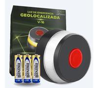 WORLD PRODUCTS STORE Luz Emergencia Homologado DGT - Baliza V16 DGT - Luz Emergencia Coche - Sustitutivo Triángulo de Emergencia- Resistente Agua - Luz Avería Accidente - Visibilidad 1 KM
