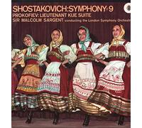 World Record Club - T 130: Shostakovich - Symphony No 9; Prokofiev - Lieutenant Kije Suite: Sir Malcolm Sargent: The London Symphony Orchestra: Vinyl LP