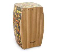 World Rhythm CAJ3 Cajón con Superficie de Juego con Acabado de Cebra