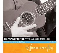World Rhythm - Juego de cuerdas para ukelele soprano (nailon Uke Strings WR-308)