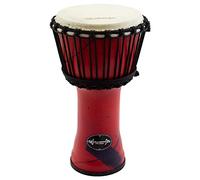 World Rhythm MDJ001-RD - Djembe con parche de piel cabra color rojo (8")