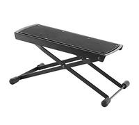 World Rhythm WR-207 Reposapiés de guitarra - Reposapiés plegable en negro, escalón de guitarra