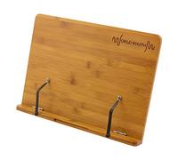 World Rhythm WR-404 Soporte para libros de bambú, soporte de madera para escritorio, soporte para partituras, 39 x 28 cm