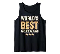 World’s Best Father-in-Law Ever Retro Grunge Camiseta sin Mangas