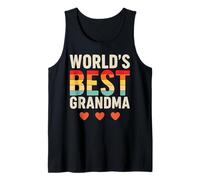 World’s Best Grandma Retro Vintage Camiseta sin Mangas