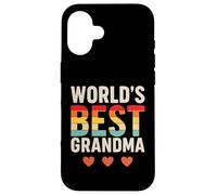 World’s Best Grandma Retro Vintage Carcasa para iPhone 16