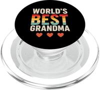 World’s Best Grandma Retro Vintage PopSockets PopGrip para MagSafe
