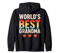 World’s Best Grandma Retro Vintage Sudadera con Capucha