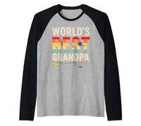 World’s Best Grandpa Retro Tools Father’s Day Camiseta Manga Raglan