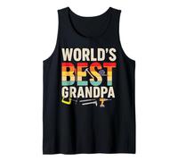 World’s Best Grandpa Retro Tools Father’s Day Camiseta sin Mangas
