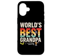 World’s Best Grandpa Retro Tools Father’s Day Carcasa para iPhone 16