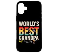 World’s Best Grandpa Retro Tools Father’s Day Carcasa para iPhone 16 Plus