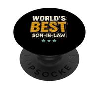 World’s Best Son-in-Law Ever Retro Grunge Reunion Outfit PopSockets PopGrip Adhesivo