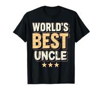 World’s Best Uncle Retro Vintage Grunge Fun Family Events Camiseta