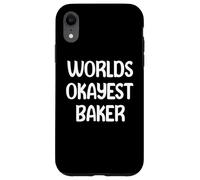 World’s Okayest Baker Funny Workplace Humor Tees Mugs Carcasa para iPhone XR