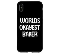 World’s Okayest Baker Funny Workplace Humor Tees Mugs Carcasa para iPhone XS MAX