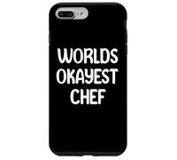 World’s Okayest Chef Funny Workplace Humor Tees Mugs Carcasa para iPhone 7 Plus/8 Plus