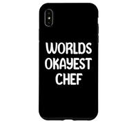 World’s Okayest Chef Funny Workplace Humor Tees Mugs Carcasa para iPhone XS MAX