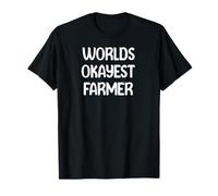 World’s Okayest Farmer Funny Workplace Humor Tees Mugs Camiseta