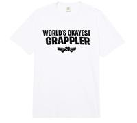World´s Okayest Grappler Lucha contra el Suelo No-Gi Dojo Comfort Colors Adult Heavyweight T-Shirt