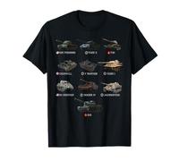 World Tanks Type American Enthusiast Military Lover Machine Camiseta