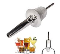 World Trade Metal para tapa vertedora botella profesional para camarero de acero inoxidable pico cónico para licor, vino, aceite, cóctel, jugo, vinagre