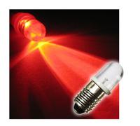 world-trading-net - Bombilla LED de rosca E10, roja, 12V DC