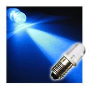 world-trading-net - Juego de 10 bombillas LED con casquillo de rosca E10, azul, 12V DC