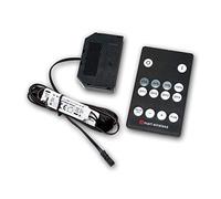 world-trading-net - Mini atenuador LED con control remoto por radio, 12VDC 6A, con distribuidor LED de 6 vías