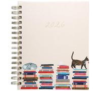 WORLD TRAVELER Agenda semanal y mensual 2026, 7 x 8.75 pulgadas, tapa dura, enero y diciembre, lista de tareas pendientes 2026, tamaño 7 x 8.75, melocotón multicolor