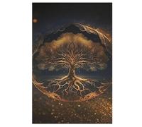 World Tree of Life Puzzle de madera infantil 1000 piezas - Juego de rompecabezas para adultos (78 × 53 cm)