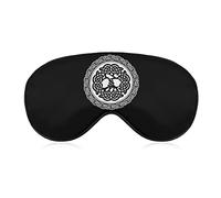 World Tree Viking Rune - Máscara de ojos para dormir para hombres, mujeres, adolescentes, niños, cubierta de sombra de ojos y vendados con los ojos descubiertos, suave y cómoda para viajes y yoga