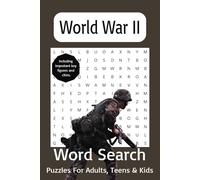 World War II Word Search Puzzle Book: Word Search with easy to read print about world word 2, with important key figures, cities and more(6x9 inches, ... Gifts for vacations, holidays and free time