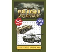 World War II Word Search Puzzle Book: Word Searches with Easy to Read Print About World War II, Military, Battles and More | 6x9 inches, 110 pages | ... … Gift for Vacation, Holidays, and Free Times
