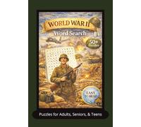 World War II Word Search: Word Search Puzzles with Easy to Read Print about WW2, Military, Soldiers and More | 6 x 9 inches with 120 pages ... Gift for Holidays, Relaxation, and Family Fun!