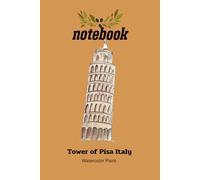 World Wonders Notebook Tower of Pisa Italy: 6x9 Inch | 120 Pages | Wide ruled | Matte paper | 24 Gray Lines | For gift