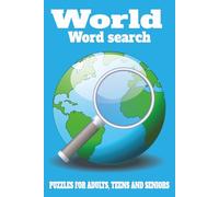 World Word Search Puzzle Book: Word Searches with Easy to Read Print | 6x9 inches, 110 pages | 50+ puzzles ... Gift for Vacations, Holidays and Free Times