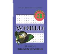 WORLD Word Search: Themed word search puzzle book with spanish, english and franch words. 55 puzzles