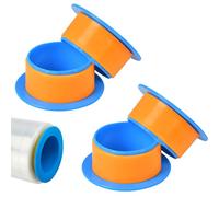 Worldity Mango retráctil, 2 pares de dispensadores manuales de envoltura elástica para envío, palé, embalaje y suministros de mudanza, apto para soporte de envoltura retráctil de núcleo de 2 a 2.75