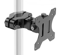 WORLDLIFT Soporte Universal de Montaje en Poste para Pantallas de 17"-32" Soporta hasta 8kg，Brazo de Monitor de Montaje en Poste de Movimiento Completo Compatible con Placa VESA de 75x75 y 100x100mm