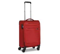 Worldpack Chicago Serie Chicago - Juego de 3 maletas de viaje de material de poliéster resistente de alta calidad, para hombre y mujer, 4 ruedas dobles y candado TSA, Rojo oscuro, Koffer S (55 cm),