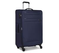 Worldpack Chicago Serie Chicago - Juego de 3 maletas de viaje de material de poliéster resistente de alta calidad, para hombre y mujer, 4 ruedas dobles y candado TSA, Azul Oscuro, Koffer L (78 cm)