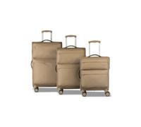 Worldpack Kyoto 4 ruedas Juego de maletas 3 piezas Con asa expansible beige