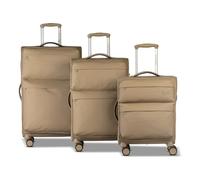 Worldpack Kyoto 4 ruedas Set de maletas 3 piezas Con fuelle expandible beige