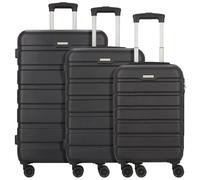Worldpack Phoenix 4 ruedas Juego de maletas 3 piezas negro