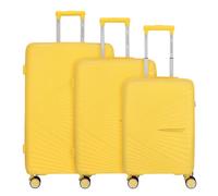 Worldpack Vegas 4 ruedas Juego de maletas 3 piezas amarillo