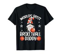 Worlds Best Basketball Daddy Funny Fathers Day GNOME For Dad Camiseta